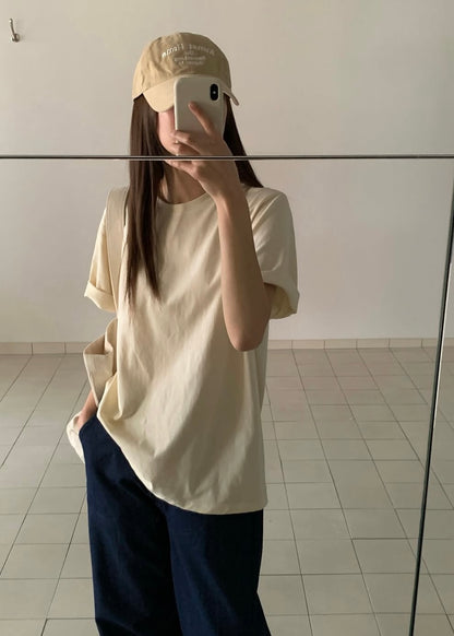 Backed printed "ANNEE" tee