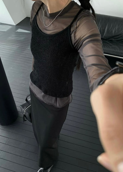 See through layering top