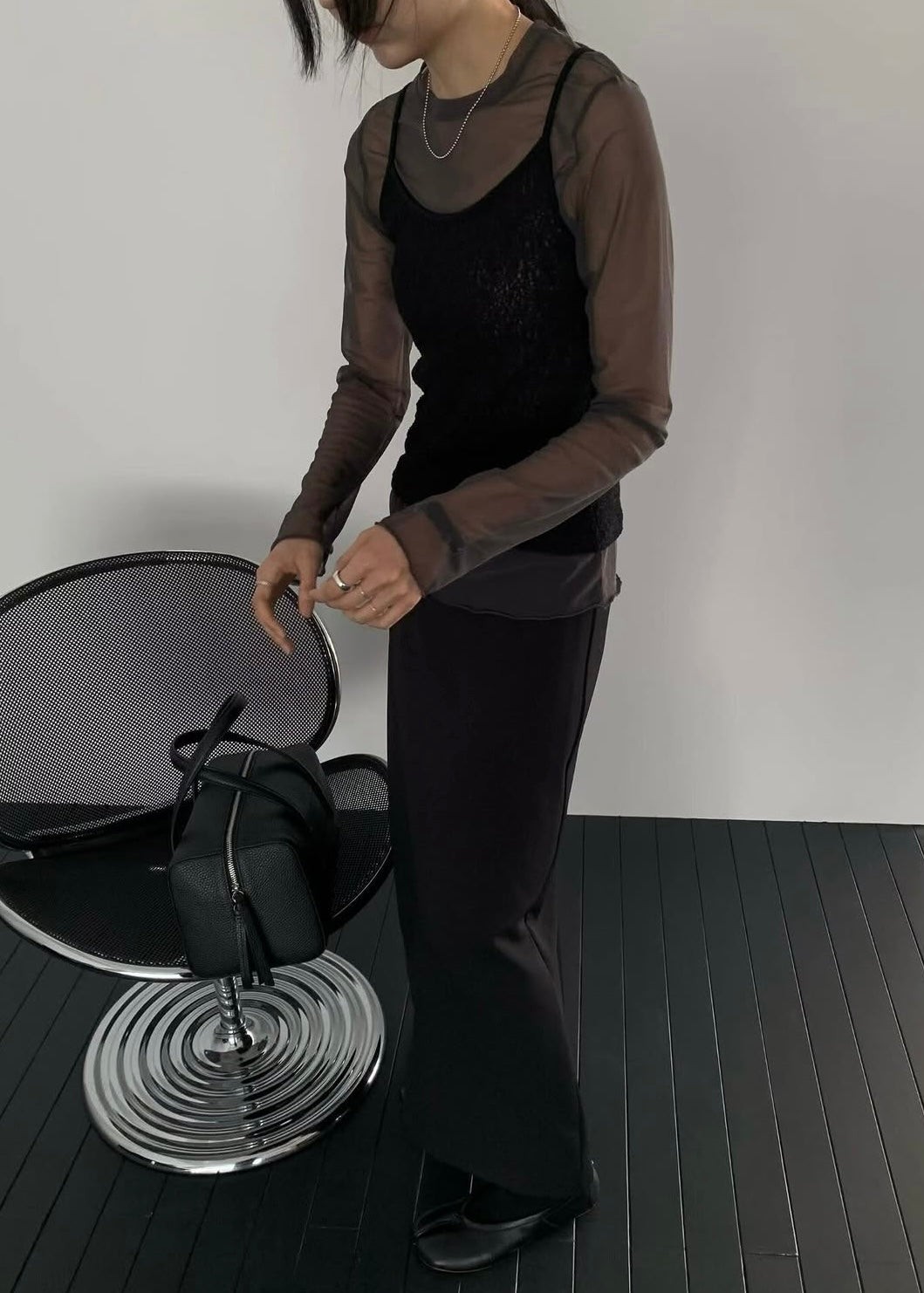 See through layering top