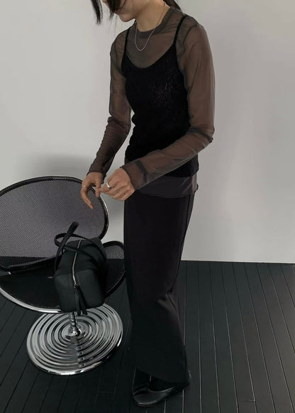 See through layering top
