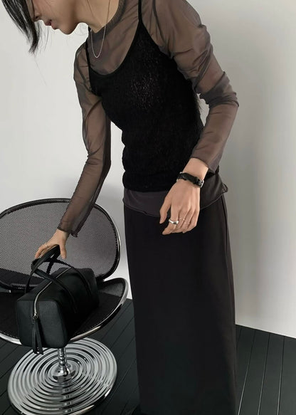 See through layering top