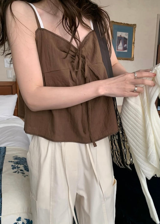 Ribbon tie flare blouse