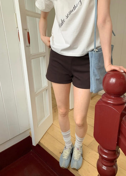 Canvas mini shorts