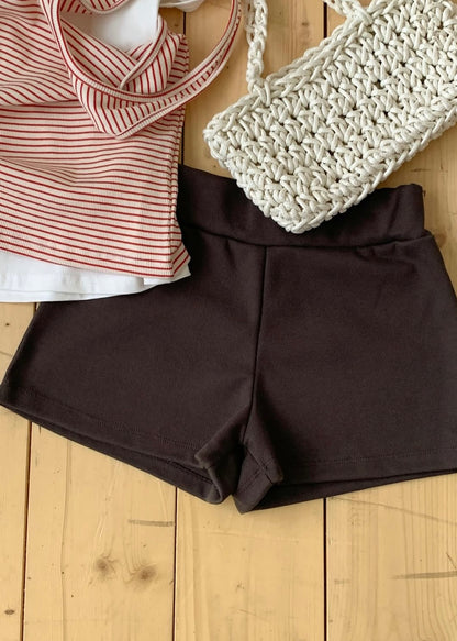 Canvas mini shorts
