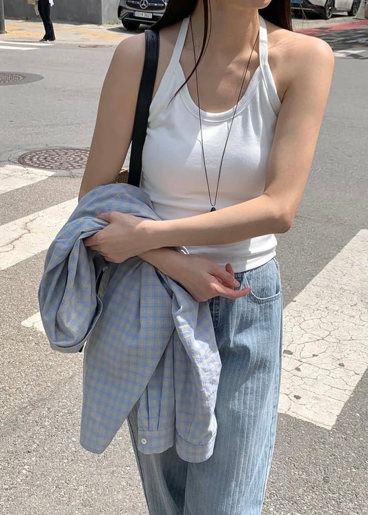 Ring neck paded camisole