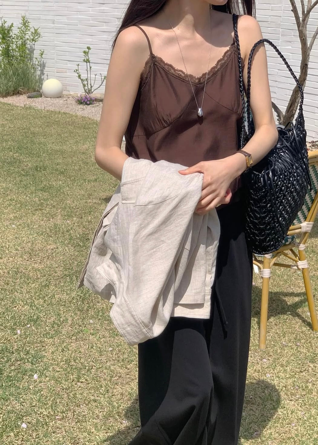 V-neck tencel camisole