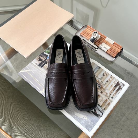 Square head loafers