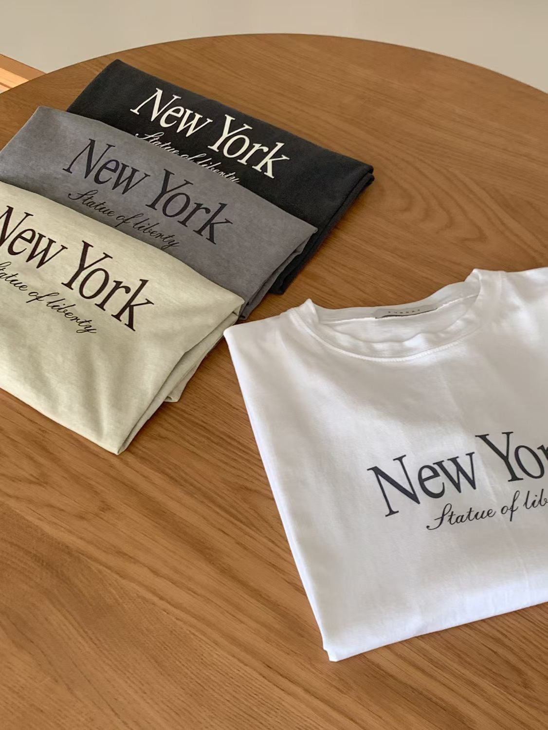 "New York" washed tee