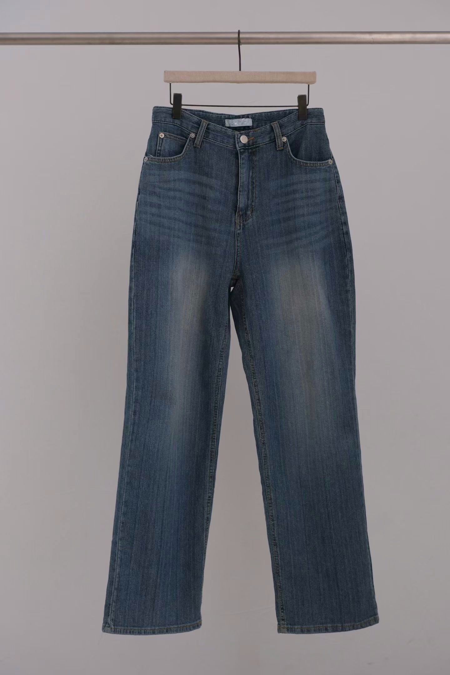 Bamboo pattern jeans