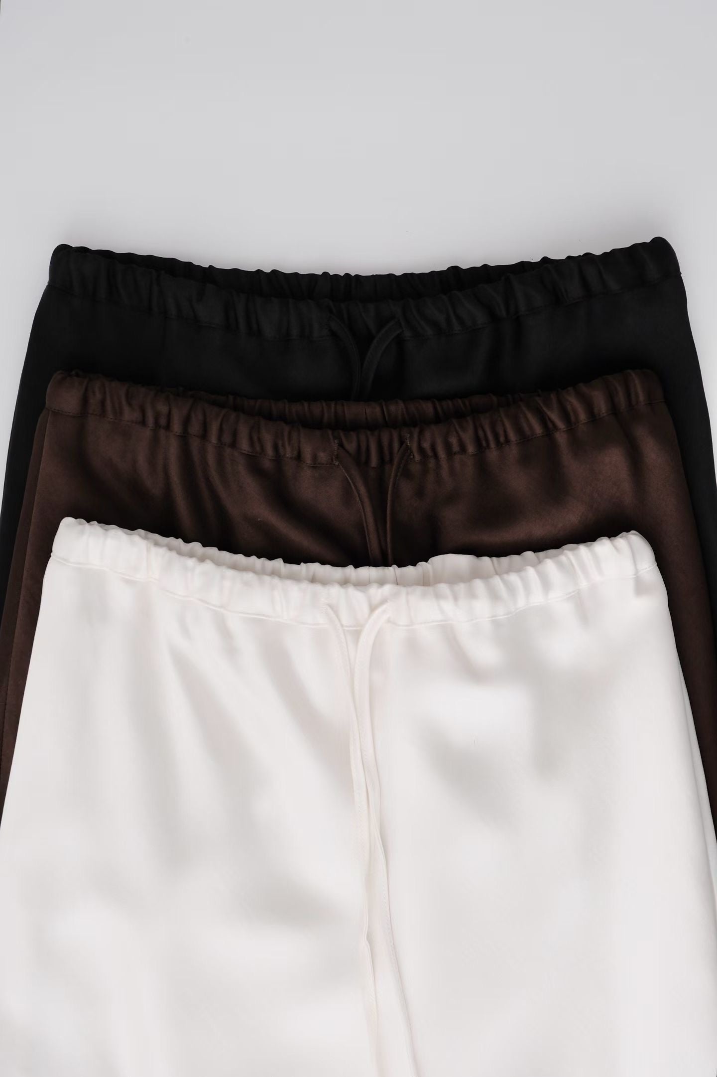 Satin mini bell skirt