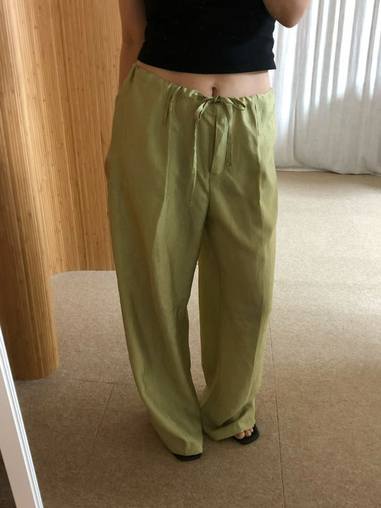 Satin resort pants