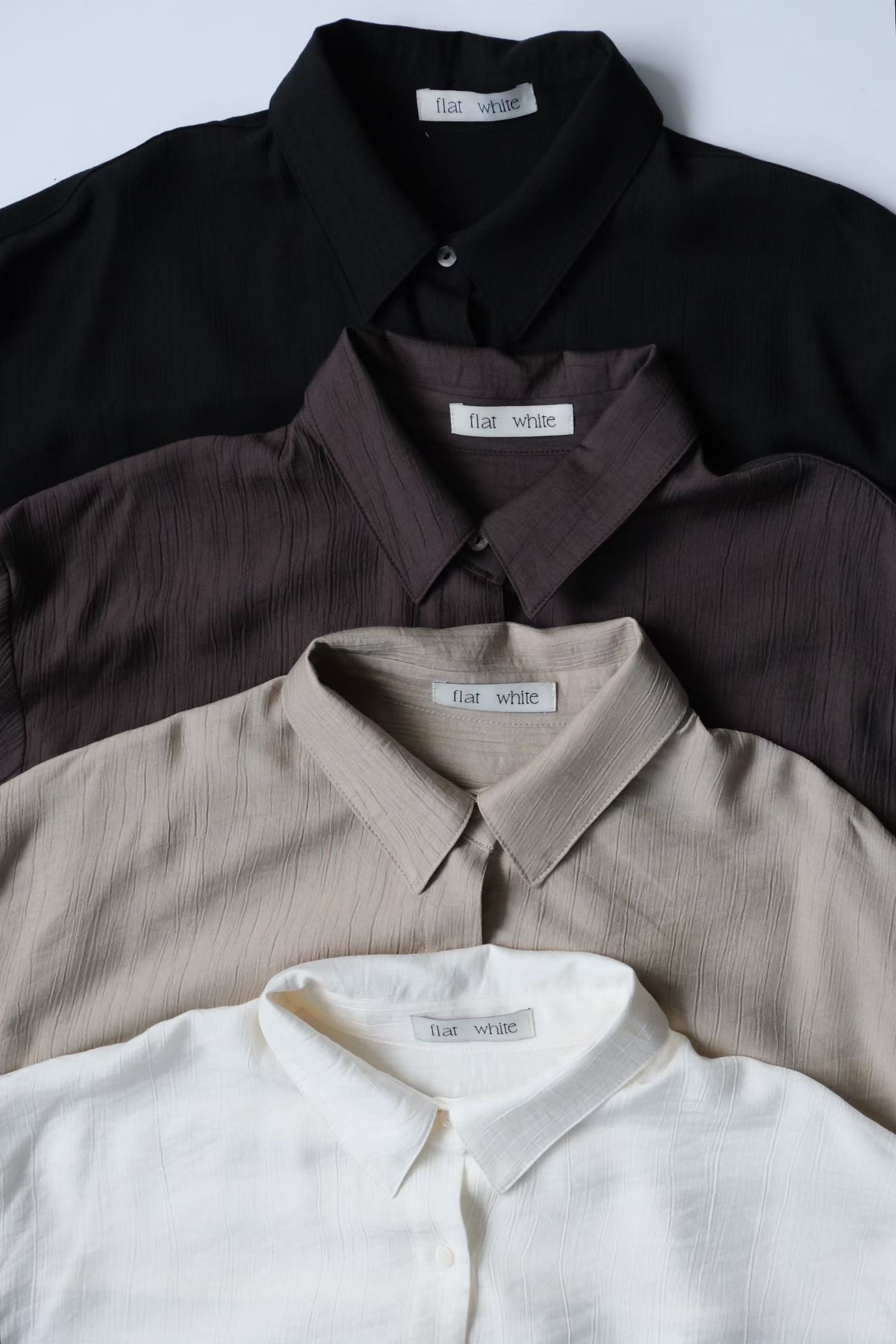 Light wrinkle relax shirt